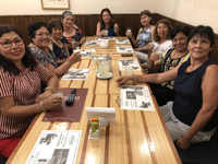 Foto reciente de Marie con amigas de promoción de la UNT