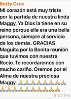 Mensaje de Betty Cruz