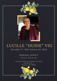 Lucille \"Dudie\" Vig
